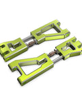 2 Pack Front Upper Suspension Arms Aluminum Upgrade With S2 Turnbuckle For Mini 1 To 10 Scale RC Truck RZ001G A Green R11130