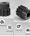 Two Piece 32P 11T Hardened Steel Pinion Gear Set For Traxxas Slash 4x4 Rustler Hoss TRX4 TRX6 RC Cars 3.175mm Shaft Direct Fit