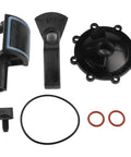 Heavy Duty Pool Valve Rebuild Kit For Jandy Ports 4715 And 4716 With Handle Knob Cover Works Like A Charm On NeverLube And Gray Valves. Black plastic pool valve parts kit with O-ring and seals