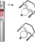 Mounting hardware for Pre-Tuned Dual-Band Base Antenna For Amateur Radio 144-148 MHz VHF And 430-460 MHz UHF White Fiberglass