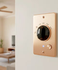Two Pack Four Position Rotary Switch With Knob For Heaters And Fans installed on a wall in a living room.