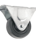 3-inch heavy-duty rubber caster wheel with rigid metal top plate