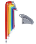 Premium 9-Piece Colored Long Arm Hex Wrench Set For Heavy Duty Steel Repair Kits With Comfortable Grip And Multi-Function Hex Key Tools Perfect For Industrial Mechanics And DIY Grilling And Home Fixes, colorful steel wrenches with case
