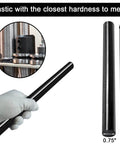 2 Pack Round Acetal Copolymer Rods In Three Quarter Inch Diameter And Twelve Inch Length, Opaque Black POM C Rods