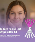 At-Home FSH Menopause Test Strips For Women Urine Hormone Indicator Kit With Easy To Use Fast And Accurate Results Track Ovarian Function And Fertility With Clear Readouts For Quick Health Checks, 10 strips