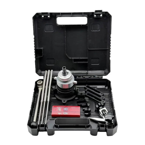 Get Your Engine Back On Track With This Azaxcq QM18 65mm Cylinder Head Valve Seat Reamer Kit Perfect For Family Cars And Quick DIY Repairs That Keep Your Ride Running Smooth Without Hitting The Shop. open black case with metal valve seat reamer kit and rods