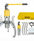 Top Shelf 15 Ton Hydraulic Gear Puller And Wheel Bearing Separator With Adjustable Three Jaw Design for removing hubs.