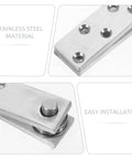 Invisible Concealed Door Hinge With 360 Degree Pivot Stainless Steel Hidden Hinge For Secret Bookcase Doors Heavy Duty Wood Door Hardware Full Concealment Durable Low Profile Pivot Easy Install