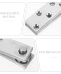 Heavy Duty Hidden Door Hinge Stainless Steel Pivot Hinge 360 Degree Rotation Load Bearing for Wood Doors close-up