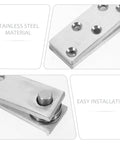 Close-up of Heavy Duty 360 Degree Hidden Door Hinge in Stainless Steel for Wood Doors showing installation parts and contact points.