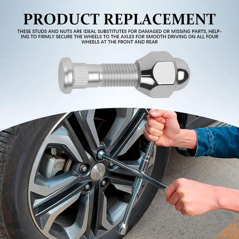 Two Piece Wheel Stud And Lug Nuts Kit M12x1.5 Rust Proof Fasteners for Hyundai installation