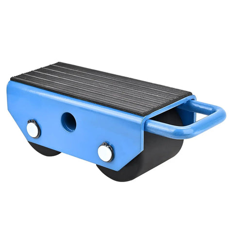 Amarite Industrial Fixed Machinery Skates Moving Heavy Equipment 5500 Lbs Capacity Nylon Rollers smooth glide blue steel construction