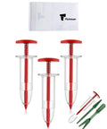 Six Piece Mini Seed Sowing Dispenser Kit With Two Transplanting Tools Hand Spreader Garden Seed Planter For Carrot Lettuce