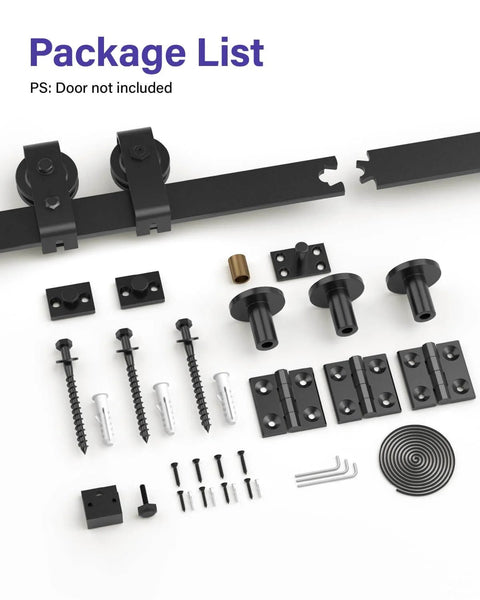 Durable 48 Inch Bifold Barn Door Hardware Kit For 44 Inch Closet Doors Easy Install And Quiet Operation Bi Fold Track System