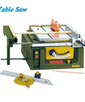 Ultra Compact Mini Table Saw With 200W 7000 RPM Motor To Nail Every Cut On Home Woodworking Projects Featuring adjustable blade angle and detailed setup option.