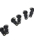 Six Pack Universal Toilet Seat Hinges Hardware Kit With Blind Hole Fixings, featuring expanding rubber tops and metal washers.