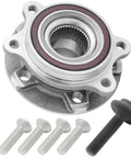 Premium Pre Assembled Wheel Hub Bearing Assembly For Front And Rear Audi A4 A5 A6 Q5 Quattro AWD Ready To Roll Install High Performance Replacement Built To Last On Daily Drives And Weekend Runs with mounting bolts