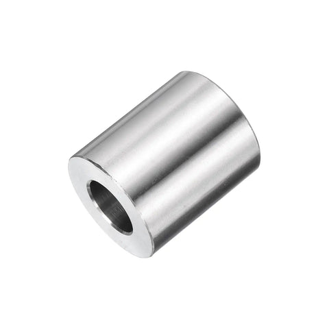 Rock Solid 304 Stainless Steel Spacers Set Of Two Hella Tough Heavy Duty Precision Bushings For M12 Screws, smooth finish.