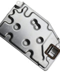 Automatic Transmission Filter Kit With O Rings And Pan Gasket For OE Form Fit And Function Includes Required Seals Easy Install And Premium Rubber Pan Gasket Part 0440280 And Recommended ATF For Your Transmission showing metal filter and gasket