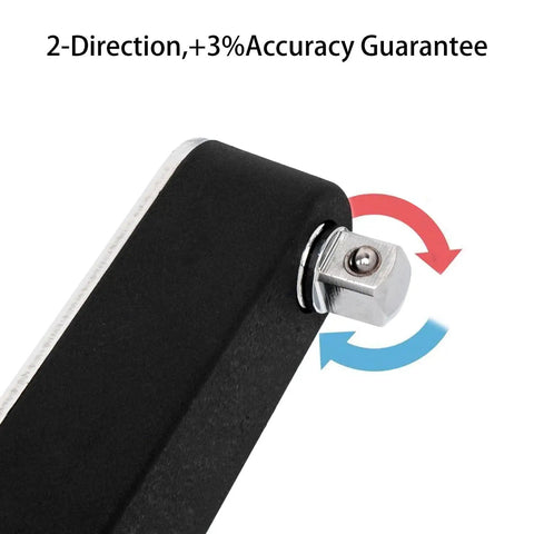 Dial Indicator Torque Wrench For Auto Assembly, 0 To 100 Newton Meter, Bidirectional Operation, Half Inch Drive Indicating Torque Meter, Durable Alloy Steel Build, Easy Zero Adjustment, Great For Precise Torque Testing, 1/2-inch drive head with 2-direction +3% accuracy