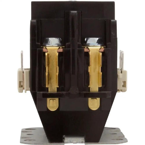 Front view of Professional Grade Industrial Magnetic Contactor 50 Amp 115 Volt AC Coil Double Pole Single Throw Heavy Duty Power Switch.