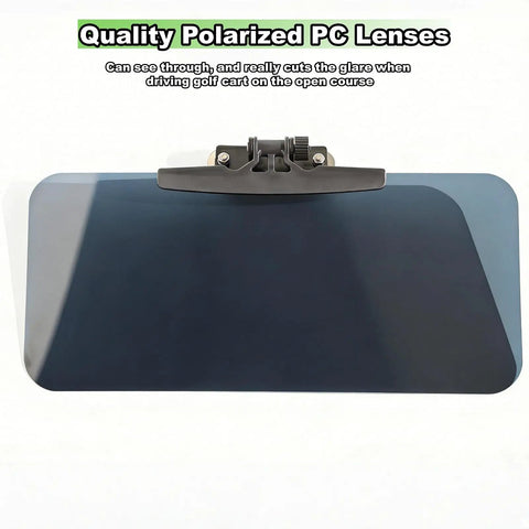 Magnetic Golf Cart Sun Visor With Polarized Anti Glare 226 Degree Adjustable Fits Pro Fit Bar Or Metal Roof And Crossbars EZGO