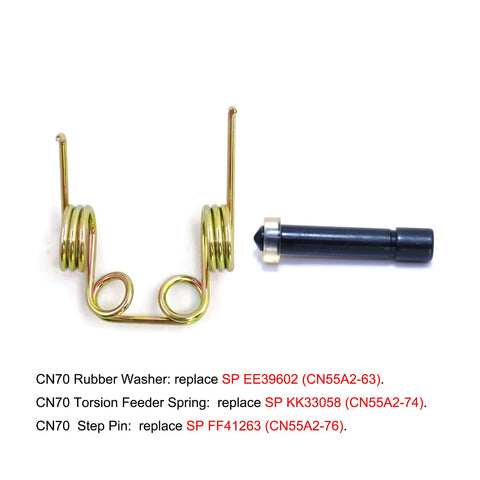4 Piece Replacement Kit For Coil Nailers Includes Rubber Washers Torsion Feeder Springs And Step Pins Compatible With CN55 CN70 CN80 Models