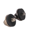 Close-up of No Sweat Quick Release Screws For Camera Shoulder Straps With Heavy Duty Metal Clips, Snag And Swap Strap Mount Adapter Kit for DSLR.