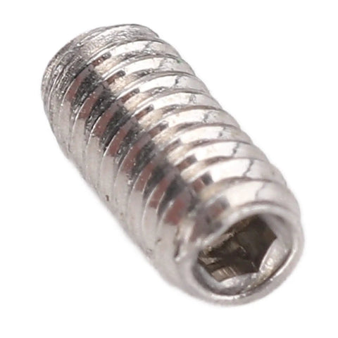 Close-up of a single grub screw from 50 Pcs Set Screw Kit A270 Stainless Steel Grub Screws DIN 916 For Mechanical Fastening In Automotive Repair