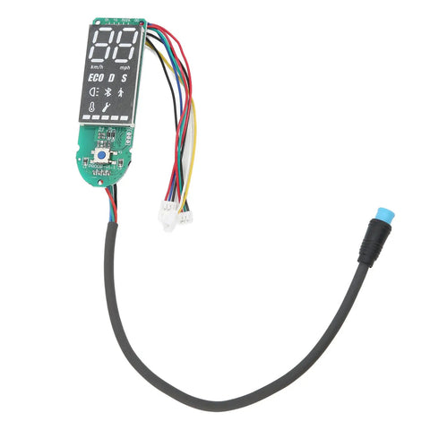 Electric Scooter Dashboard Display Cover For MAX G30 Replacement Parts Durable Metal And Plastic Circuit Board With Crystal Clear Screen Weatherproof For All Weather Rides And Real Time Readouts, showing circuit board and cables