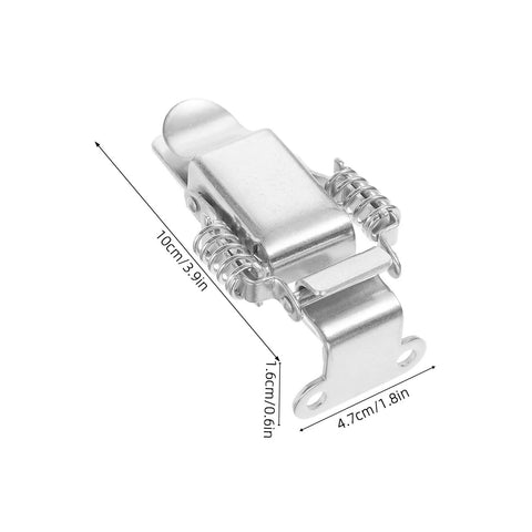 304 Stainless Steel Spring Loaded Right Angle Hasps Toggle Latch Kit for Tool Box Hood Locking Beefy Heavy Duty Snap Clasp