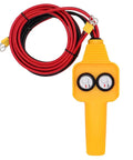 Beefed Up Winch Controller With Push Button Remote For 1500 To 5000 Lbs Rugged Jobs 12V Electric Wired Capstan Handheld Controller Easy Replacement For Off Road Towing Accessories, yellow handheld remote with red cable