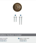 Old School Antique Brass Cabinet Knobs With Backplates 2.5 Inch 10 Pack Vintage Drawer Knobs for Cabinets Closets Dressers