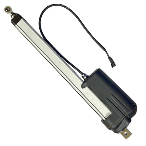 Hella Durable Electromechanical Linear Actuator 6300153 Replacement For Wheel Loaders side view showing the actuator's body and wiring.