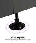 Patio Umbrella Base WK4500 With 4 Lockable Wheels 1100 Lbs Heavy Duty Steel Weighted Base showing extra support feature
