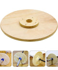 Wood Bumper Plates For Weight Lifting And Rehab Training Easy To Disassemble And Assemble Lightweight Natural Wood Plate