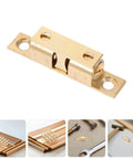 Brass Cabinet Door Catches Magnetic Latches Kit No Fuss Install, 10 Pack For Kitchen And Home Storage, 36mm Pitch Row