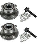 Front Wheel Bearing Hub Assembly 513253 Fits Audi A3 Q3 TT Quattro And VW Jetta Beetle Passat, two pack with bolts