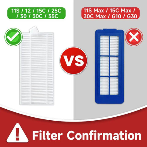 Compatible vs incompatible filters for Must Have Replacement Cleaning Kit For RoboVac 11S Slim, 11S Plus, 30C, 25C, 35C