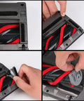 Installation process of Soft Roller Brush Attachment For Vacuum Cleaners That Fits Like A Glove V7 V8 V10 V11 V15 Floor Head With LED Lights