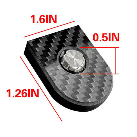 Tighten Up Your Setup With Badass Anti Theft Seat Screws Featuring A Cool Carbon Fiber Look And Heavy Duty Stainless Steel Body Fits 1 4 X 20 Threads Like A Glove Includes A Quick Grab Hex Tool For Smooth Take Off On Touring Bikes, carbon fiber seat screw dimensions 1.6in x 1.26in x 0.5in.