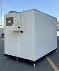 Heavy Duty Portable Blast Freezer Walk In Cold Room High Capacity Rapid Freezing System Mobile commercial unit on wheels.