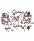 Real Deal Watch Battery Clamp Screws Plus Wrist Watch Replacement Fasteners, assorted heavy duty metal screws for repairs.