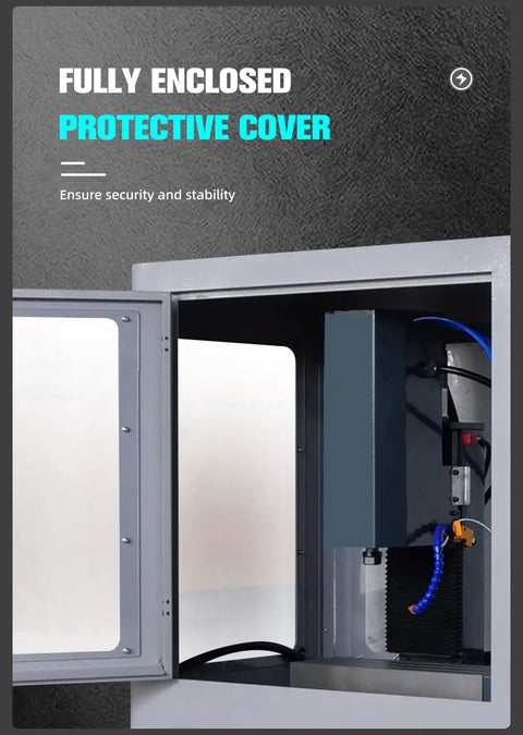 Fully enclosed protective cover of 3 Axis CNC Milling Machine For Home Shop DIY Projects With Drilling Milling Tapping