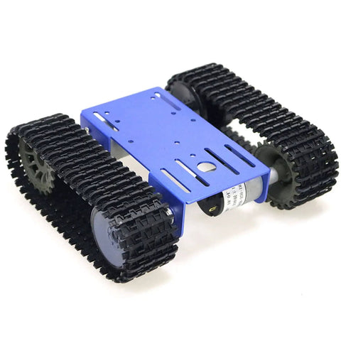 DIY Tracked Robot Chassis Kit For Arduino Raspberry Pi Microbit And Python STEAM Projects With 2 Motors Caterpillar Tracks Smart Tank 