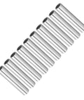 10 Piece Set of Hollow Aluminum Tubes with 10mm OD and 8mm ID measuring 50mm Long for robot chassis and mechanical assembly.