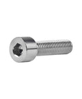 Titanium M8x30mm hex socket head bolt with flange