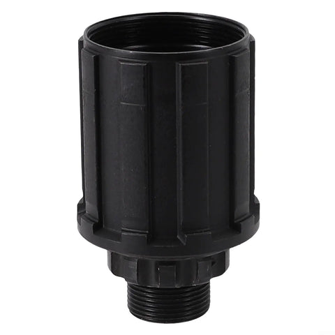 Rear Hub Body For Mountain Bikes Freehub Replacement 8/9/10/11 Speed, black metal component with threaded base