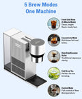 Automatic Cold Brew Coffee Maker Featuring Continuous Drip Extraction, Durable Aluminum Chassis, One Liter Jar, Quick Low Acid Brews For Home And Office, Straight Up Silky Smooth Kick Daily with 5 brew modes.