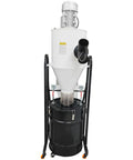 Pro Grade Cyclone Dust Collector With Dual Inlet Designed For Woodworking Shops offers powerful suction and efficient waste collection.